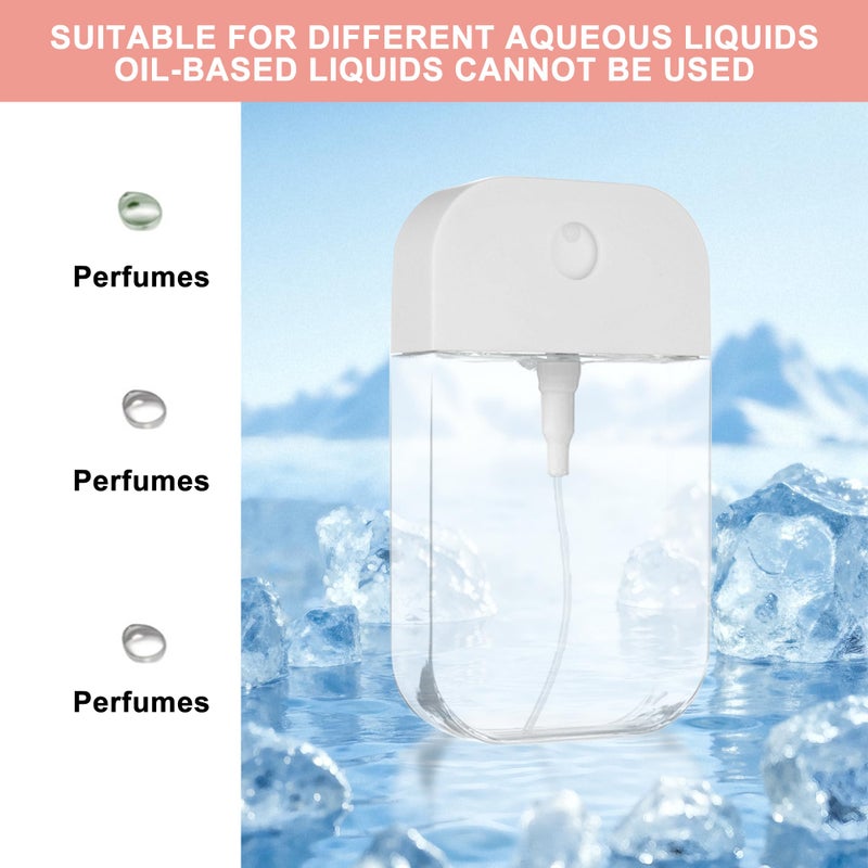Zuhose Mini Refillable Perfume Spray Bottle with Silicone Case Compatible with Touchland Hand Sanitizer Spray (Fit for 1.69 FL OZ/50 mL Ver), Keychain + Funnel for Power Mist and Glow Mist - Image 2